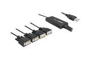 Netzwerkadapter (Netzkarte, Druckserver, u.s.w.) - DeLOCK USB 2.0 > 4 x Serial Adapter - 61887