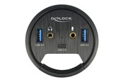 USB-Hubs - DeLOCK In-Desk Hub USB-Hubs - 3 - Schwarz - 62794