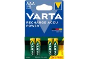 Batterien und Akkus - VARTA Recharge Charge Accu Power AAA 1000 mAh 4-Pack (3+1) - 5703301494