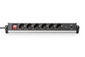 Stromkabel (Extern) - DIGITUS 6-Port Power Strip (with 3x USB Ports) - DA-70624
