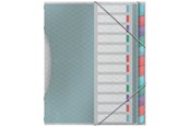 Archivierung und Aufbewahrung - Esselte  Colour'Breeze Ordnungsmappe mit 12 Taben - 626256
