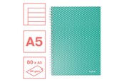Blöcke, Formulare und Notizbücher - Esselte  Colour'Breeze A5 Collegeblock liniert, Spiralbindung Grün - 628472