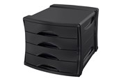 Archivierung und Aufbewahrung - Esselte Drawer Cabinet  Vivida 4-drawer Black - 623761