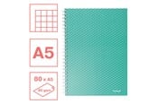 Blöcke, Formulare und Notizbücher - Esselte Colour'Breeze A5 Collegeblock kariert, Spiralbindung Grün - 628467