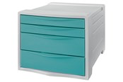 Archivierung und Aufbewahrung - Esselte  Colour'Breeze Schubladenset (4 Schubladen) Blau - 626284