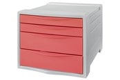 Archivierung und Aufbewahrung - Esselte  Colour'Breeze Schubladenset (4 Schubladen) Koralle - 628457