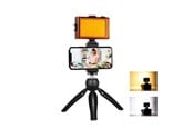 Tripods & Stative - Puluz Live broadcast kit  tripod mount + LED lamp + phone clamp - PKT3131B