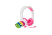 Kopfhörer/Headsets - onanoff BuddyPhones School+ Wireless - Pink - BT-BP-SCHOOLP-PINK
