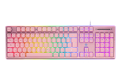 Tastaturen - Deltaco GAMING Full Size - Gaming Tastatur - Full-Size - Nordic ISO - Pink - GAM-021-RGB-P