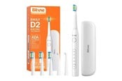 Elektrische Zahnbürsten - Bitvae Elektrische Zahnbürste Sonic toothbrush with tips set and travel case D2 (white) - D2 White