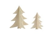 Bausets - Creativ Company Decorate your 3D Wooden Christmas Trees 2pcs. - 56712