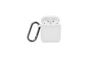 Handys - Anderes Zubehör - NORTH Airpods Protective Case Silicone Carabiner White - 616501