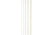 Kreativ-Spiele - Creativ Company Half Adhesive Pearls White 2-8mm 140pcs. - 28316