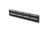 Netzwerkzubehör - Lanberg Patch Panel 48-Port 2U 19" CAT6 UTP Black - PPU6-2048-B