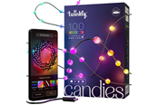 Smart-Home - Twinkly Candies – 100 Pearl-shaped RGB LEDs Green Wire USB-C - TWKP100RGB-G