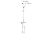 Dusch- und Montagezubehör - Grohe Euphoria 310 Duschsystem mit Thermostat für die Wand, Chrom - 26849000