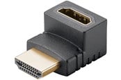 Display Kabel - Pro HDMI - Angled Adapter 90° Vertical - Black - 4040849657443