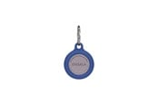 Handys - Anderes Zubehör - ONSALA Airtag Holder Silicone Blue with Keyring - 664063