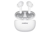 Kopfhörer/Headsets - Niceboy HIVE Pins 3 ANC - White - hive-pins-anc-3-w