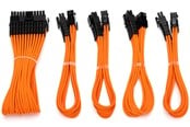 Stromkabel (Intern) - DUTZO Sleeved Power Extention Cable Kit (v2) - Orange - DSC-PCEV230CMORN