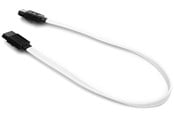 SATA Kabel - DUTZO SATA-kabel - Weiß - 0.3 m - Gerader Verbinder - DC-SATA03WHT