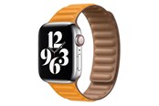 Smartwatch - Accessories - Lippa Apple Watch Magnetic Leather Strap 42/44/45/49 - Yellow / Brown - LPAW033