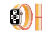 Smartwatch - Accessories - Lippa Apple Watch nylon strap 38/40/41 - White/Yellow - LPAW020