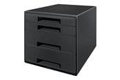 Archivierung und Aufbewahrung - Leitz Recycle CUBE Schubladenbox, Schwarz - 53720095