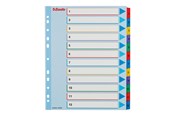 Archivierung und Aufbewahrung - Esselte - divider - 12 parts - for A4 Maxi - tabbed (pack of 10) - 100209