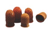 Schreibtischzubehör - Rexel Size 2 - thimblette - rubber - dark orange (pack of 10) - 23520306