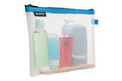Kamerataschen - Leitz  WOW Traveller Zip-Beutel wasserabweisend Kosmetik Blau - 40140036
