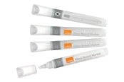 Utensilien zum Schreiben und Zeichnen - Nobo  Marker für Glas-Whiteboards, trocken abwischbar, 4 Stück, schwarz Weiß - 1905323