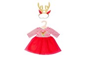Dolls & Accessories - Heless Christmas dress with Reindeer headband size 28-35 cm - 1151