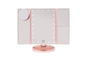 Kosmetik Spiegel - UNIQ Hollywood trifold make up spejl - rose gold - 4777-2