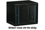 Rack-Gehäuse - TOTEN 19? wall cabinet 6U 600 × 450 glass door black - WS64066001