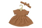 Dolls & Accessories - Heless Doll dress Brown with Ruffles 28-35 cm - 1425