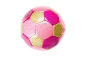 Spiele im Freien - LG-Imports Metallic Football Pink 15cm - 4850