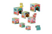 Baby Spielzeug - SES Creative Tiny Talents Stacking Blocks Tower with Animal Figures - 13142