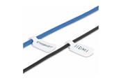 Netzwerkzubehör - StarTech.com 3.5in (9cm) Cable Labels 100 Pack White Cable/Cord Tags (CABLE-TAG-HLWH) - cable identification labels - hook-to-hook fastener write-on - CABLE-TAG-HLWH