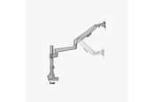 Monitorhalterung - Alterzone Arm Ascend Einzel-Monitorarm, Silber - ALZARMASC-W