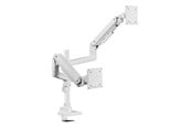 Monitorhalterung - Alterzone Arm Luxe Duo Schwere Dual-Monitorarm, Weiß - ALZARMLX-DW
