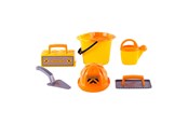 Spiele im Freien - Cavallino Toys Cavallino Masonry Bucket Set with Tools and Helmet - 1364CN01