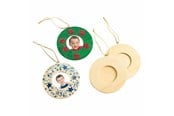 Kunst & Handwerk Ausstattung - Colorations - Decorate your own Wooden Photo Frame Ornament Set of 12 - CHPHOTO
