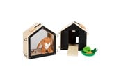 Rollenspiele - Small Foot - Wooden Rabbit Hutch with Rabbit Plush 15 pcs. - 12399