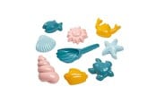 Spiele im Freien - Ecoiffier Shell Sand Molds with Shovel 9 pcs. - 304