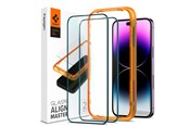 Handys - Schutzfolie - Spigen tR Align Master 2 Pack - FC black - iPhone 14 Pro Max - AGL05204