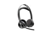 Kopfhörer/Headsets - HP Poly Voyager Focus 2 Microsoft Teams Certified USB-C-C Headset +USB-C/A Adapter - 9T9J4AA#AC3