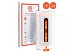 Handys - Schutzfolie - Mobile Origin Orange Screen Guard iPhone 15 Pro/15 with easy applicator - 2 pack - SGA-i15Pro-2pk