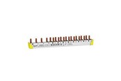Komponenten für Schaltkästen und Schränke - Schneider Electric Loop rail 3PN 12M: 4P RCD 18mm pitch + N L1 N L2 N L3 N L1 N L2 N L3 9mm pitch allows mix of 1P - A9XPB812