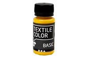 Kreativ-Spiele - Creativ Company Textile Color Semi-opaque Textile Paint - Primary Yellow 50ml - 34203